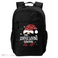 Coffee Loving Gnome Christmas Buffalo Plaid Family Matching Backpack thumb 0