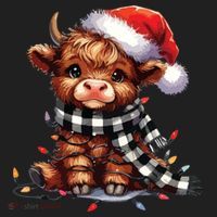 Christmas Lights Highland Cow Tumbler thumb 3