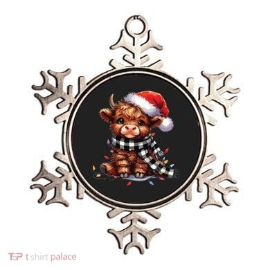Christmas Lights Highland Cow Ornament