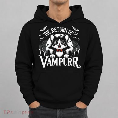 Cat Lover Halloween Funny Cute The Return of Vampurr Hoodie