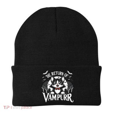 Cat Lover Halloween Funny Cute The Return of Vampurr Beanie