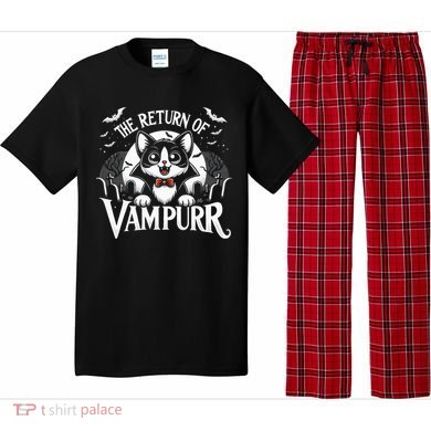 Cat Lover Halloween Funny Cute The Return of Vampurr Pajama Set