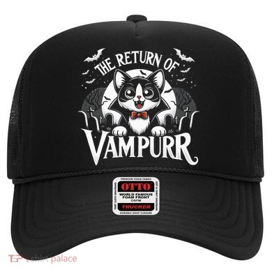 Cat Lover Halloween Funny Cute The Return of Vampurr Hat