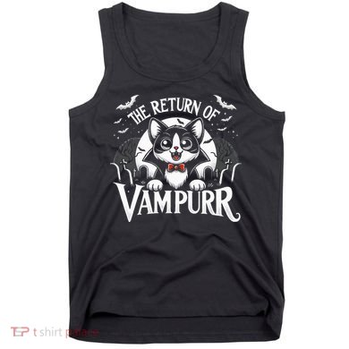 Cat Lover Halloween Funny Cute The Return of Vampurr Tank Top