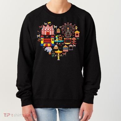 Circus Love Heart Ringmaster Party Circus Women's Sweatshirt