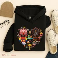 Circus Love Heart Ringmaster Party Circus Hoodie thumb 4