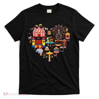 Circus Love Heart Ringmaster Party Circus T-Shirt