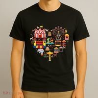 Circus Love Heart Ringmaster Party Circus T-Shirt thumb 3