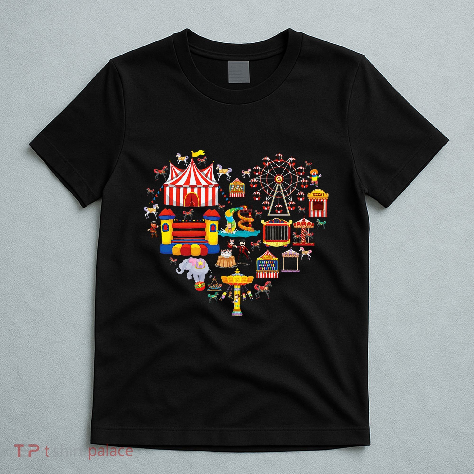Circus Love Heart Ringmaster Party Circus T-Shirt