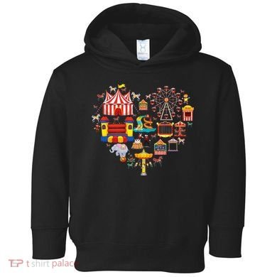 Circus Love Heart Ringmaster Party Circus Toddler Hoodie