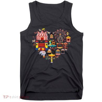 Circus Love Heart Ringmaster Party Circus Tank Top
