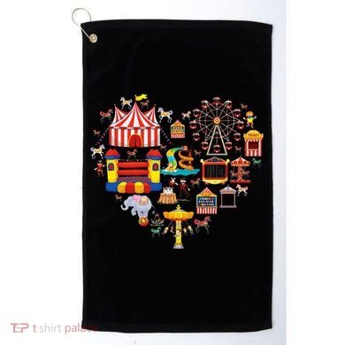 Circus Love Heart Ringmaster Party Circus Golf Towel
