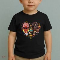 Circus Love Heart Ringmaster Party Circus Toddler T-Shirt thumb 2