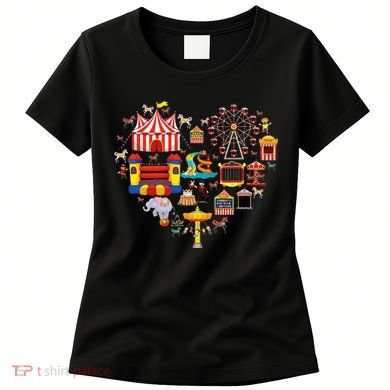 Circus Love Heart Ringmaster Party Circus Women's T-Shirt