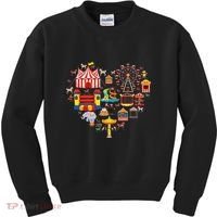 Circus Love Heart Ringmaster Party Circus Kids Sweatshirt thumb 0