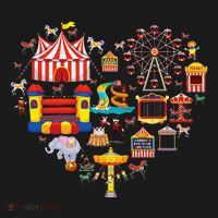 Circus Love Heart Ringmaster Party Circus Kids Sweatshirt thumb 2