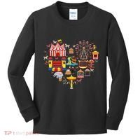 Circus Love Heart Ringmaster Party Circus Kids Long Sleeve Shirt thumb 0