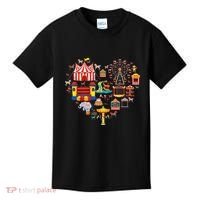 Circus Love Heart Ringmaster Party Circus Kids T-Shirt thumb 0