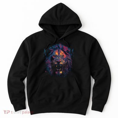 Colorful Lion Head Hoodie