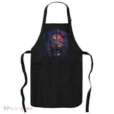 Colorful Lion Head Apron