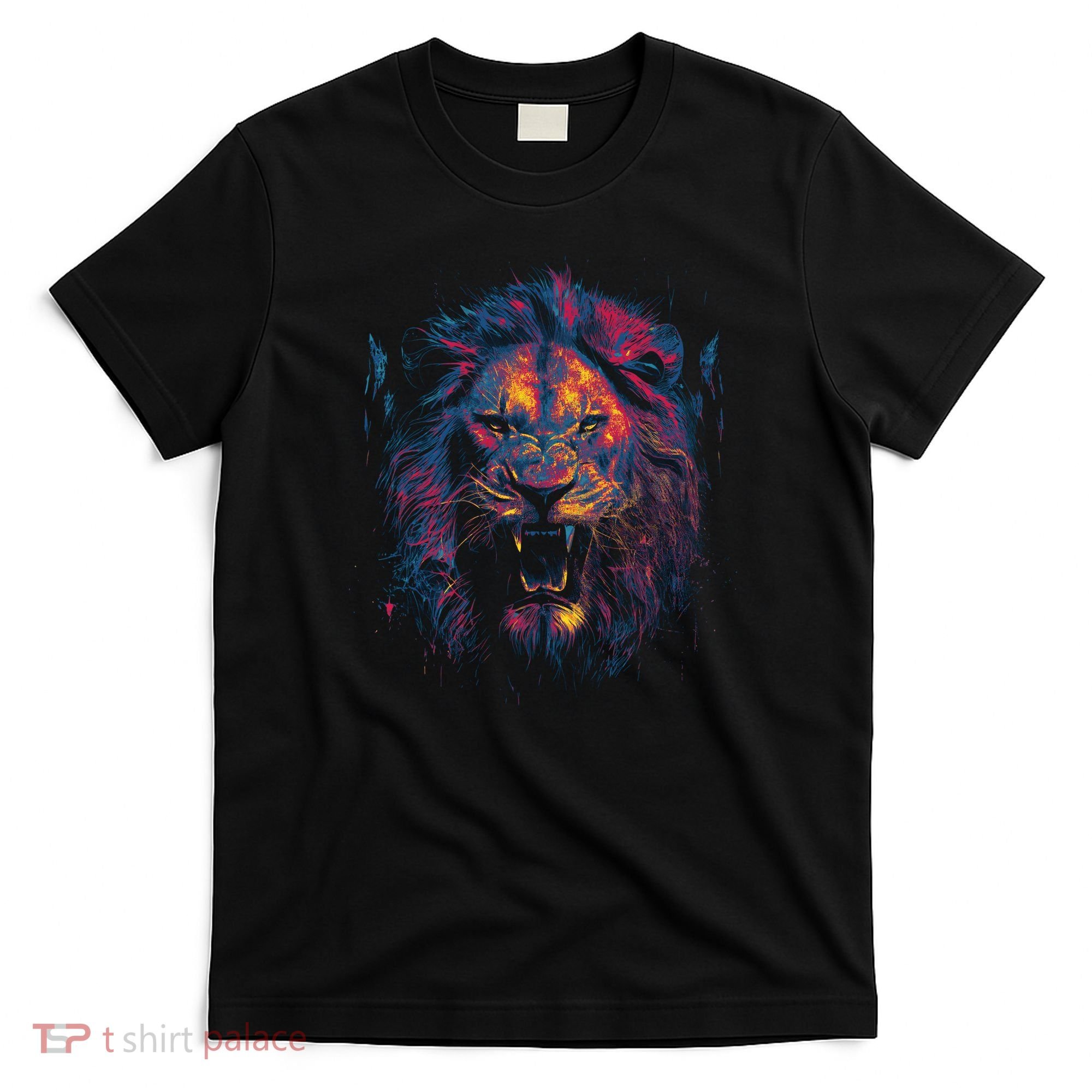 Colorful Lion Head T-Shirt