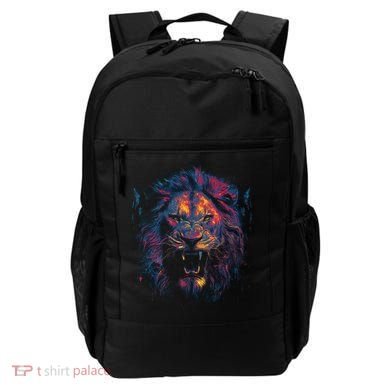 Colorful Lion Head Backpack