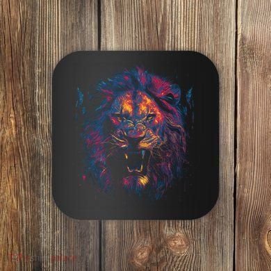 Colorful Lion Head Coaster