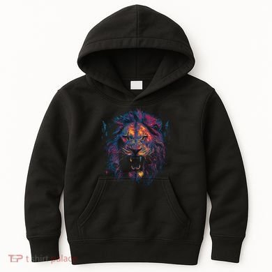 Colorful Lion Head Kids Hoodie