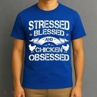 Chicken Lover Hen Poultry Farmer Rooster Fow Chicks Cockerel Great Gift T-Shirt thumb 3