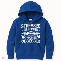 Chicken Lover Hen Poultry Farmer Rooster Fow Chicks Cockerel Great Gift Kids Hoodie thumb 0