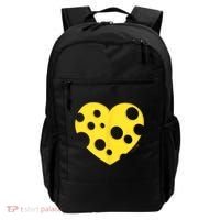 Cheese Love Heart Pocket. Holey Cheese Backpack thumb 0
