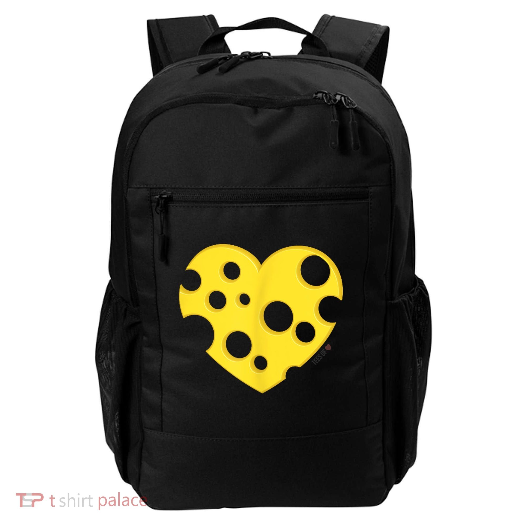 Cheese Love Heart Pocket. Holey Cheese Backpack
