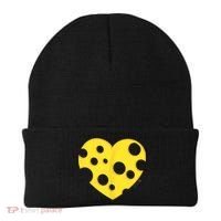 Cheese Love Heart Pocket. Holey Cheese Beanie thumb 0
