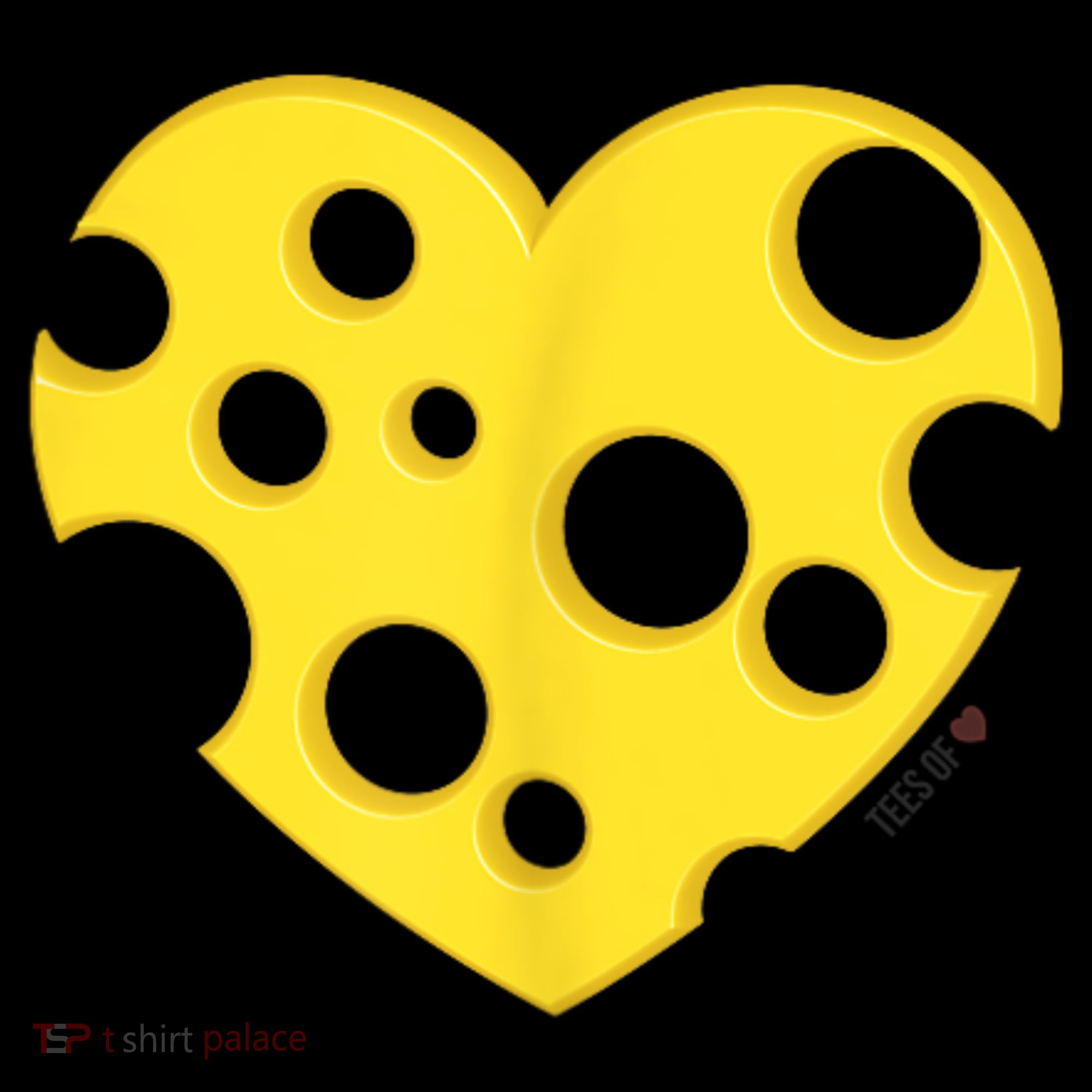 Cheese Love Heart Pocket. Holey Cheese Women's Hoodie