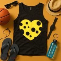 Cheese Love Heart Pocket. Holey Cheese Tank Top thumb 4