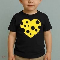 Cheese Love Heart Pocket. Holey Cheese Toddler T-Shirt thumb 2