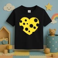 Cheese Love Heart Pocket. Holey Cheese Toddler T-Shirt thumb 3