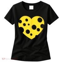 Cheese Love Heart Pocket. Holey Cheese Women's T-Shirt thumb 0