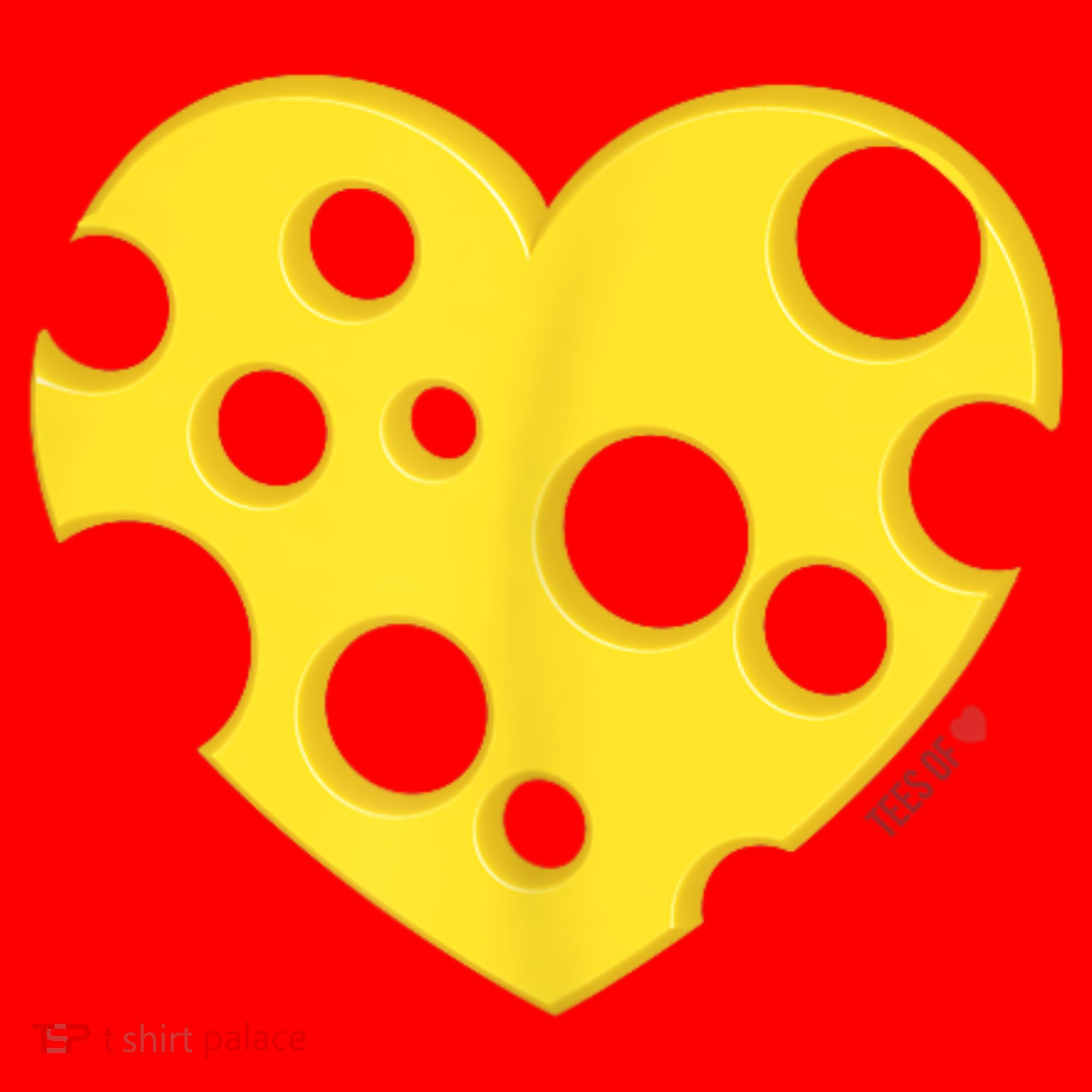 Cheese Love Heart Pocket. Holey Cheese Santa Hat