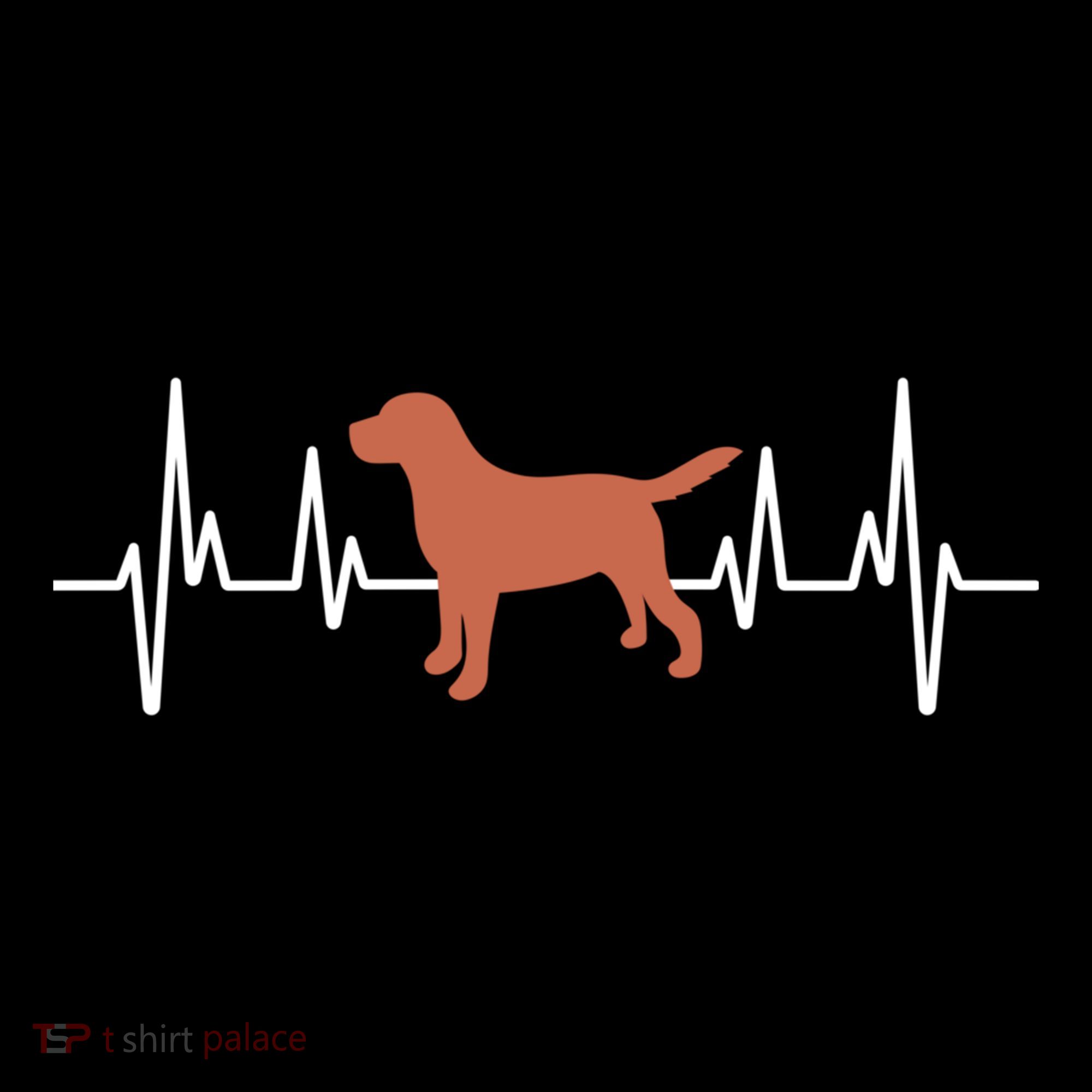 Chocolate Lab Heartbeat Valentine's Dog Labrador Retriever Cool Gift Coffee Mug