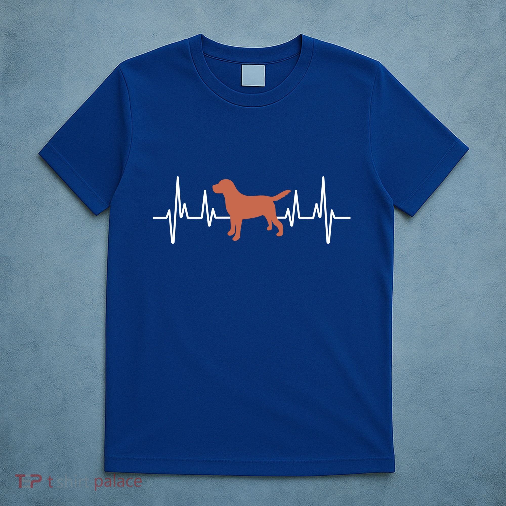 Chocolate Lab Heartbeat Valentine's Dog Labrador Retriever Cool Gift T-Shirt