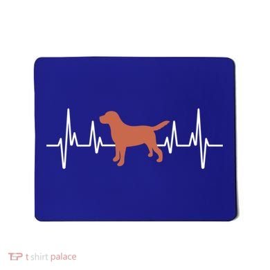 Chocolate Lab Heartbeat Valentine's Dog Labrador Retriever Cool Gift Mousepad