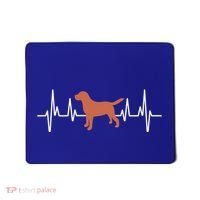 Chocolate Lab Heartbeat Valentine's Dog Labrador Retriever Cool Gift Mousepad thumb 0