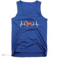 Chocolate Lab Heartbeat Valentine's Dog Labrador Retriever Cool Gift Tank Top thumb 0
