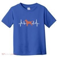 Chocolate Lab Heartbeat Valentine's Dog Labrador Retriever Cool Gift Toddler T-Shirt thumb 0