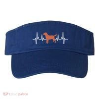 Chocolate Lab Heartbeat Valentine's Dog Labrador Retriever Cool Gift Visor thumb 0