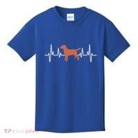 Chocolate Lab Heartbeat Valentine's Dog Labrador Retriever Cool Gift Kids T-Shirt thumb 0
