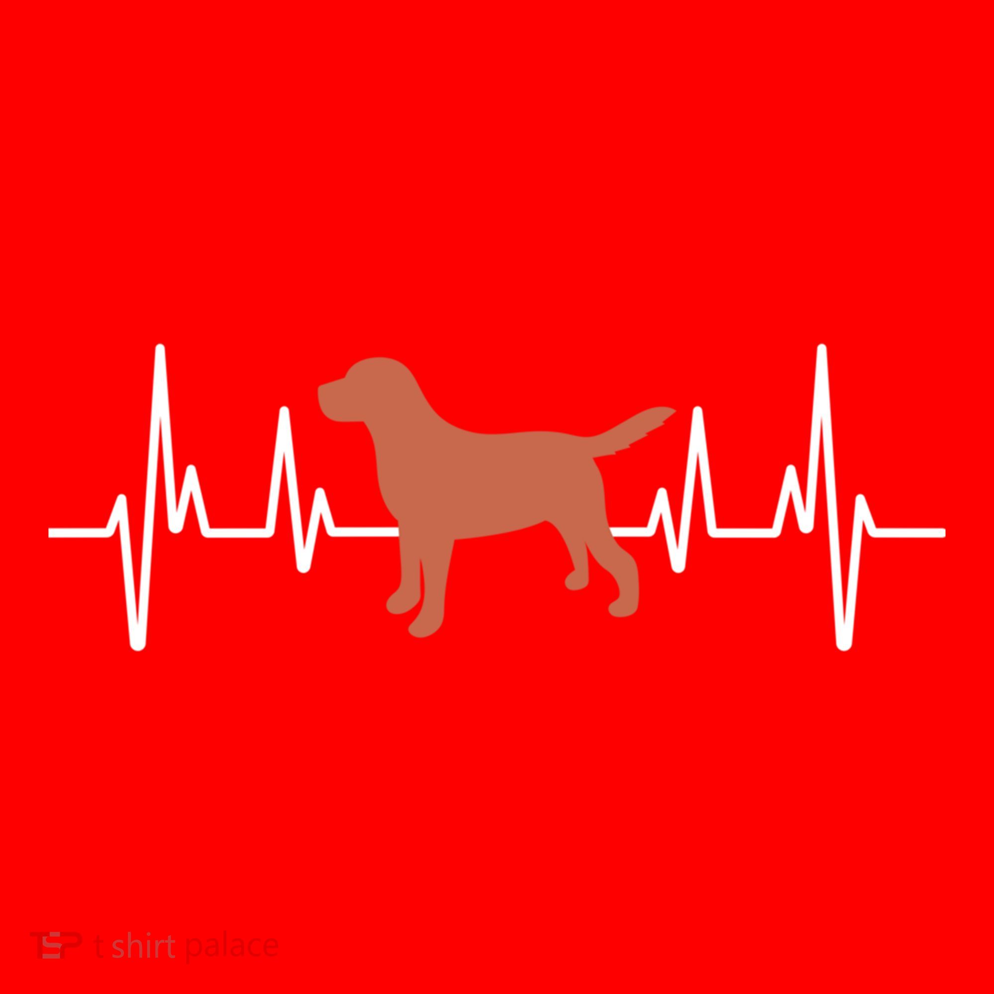 Chocolate Lab Heartbeat Valentine's Dog Labrador Retriever Cool Gift Santa Hat