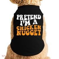 Chicken Lazy Halloween Costume Pretend I'M A Chicken Nugget Doggie Tank thumb 0