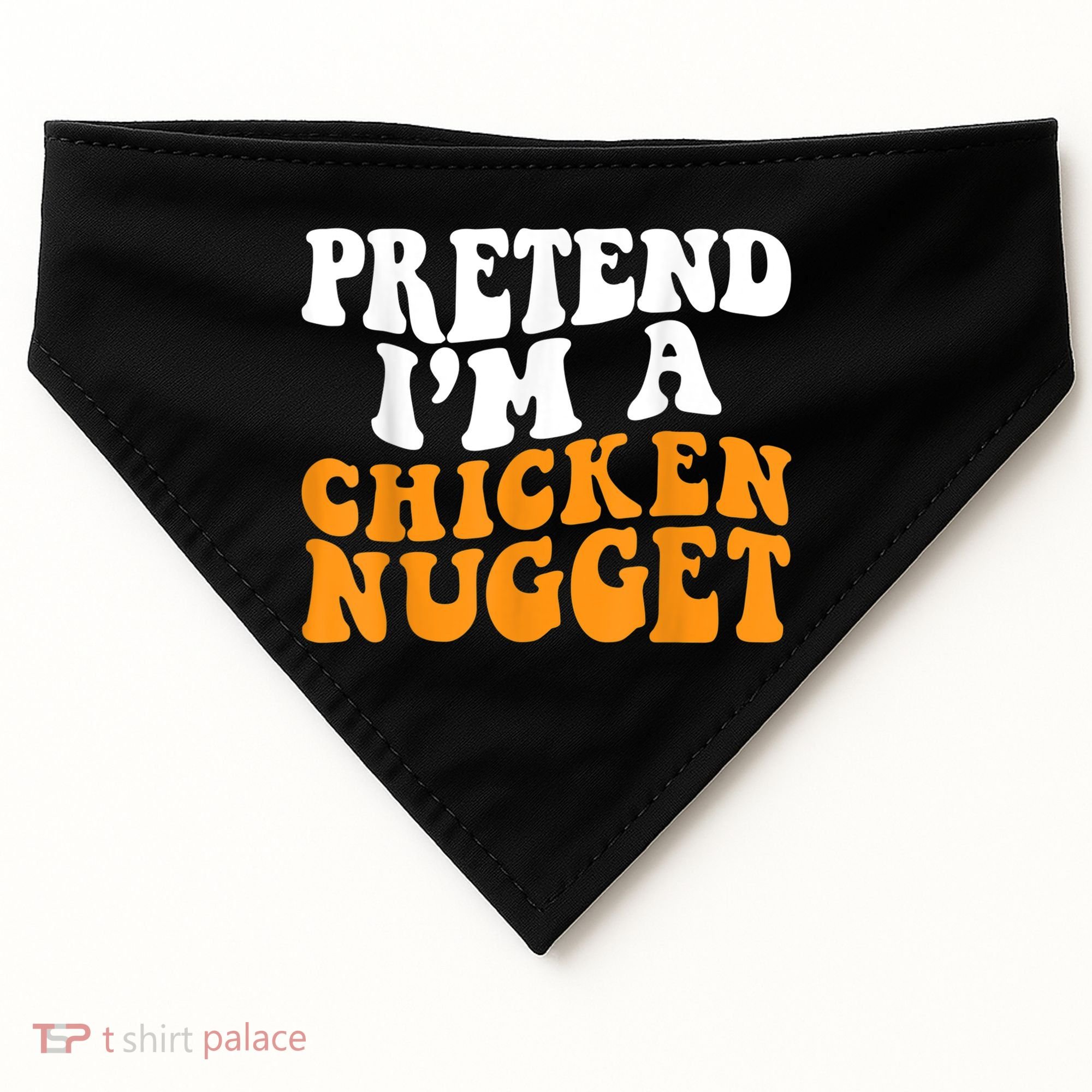 Chicken Lazy Halloween Costume Pretend I'M A Chicken Nugget USA-Made Doggie Bandana